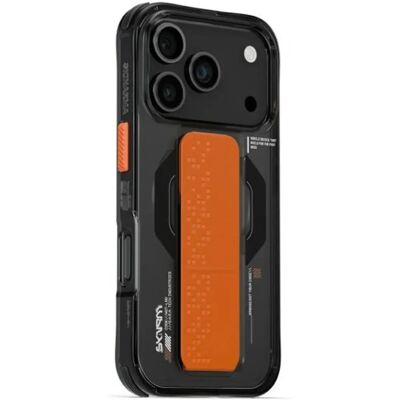 SKINARMA Haxa iPhone 17 Pro Max mágneses tok kitámasztóval MagSafe fekete SP113414 SKINARMA Haxa iPhone 17 Pro Max mágneses tok kitámasztóval MagSafe fekete SP113414