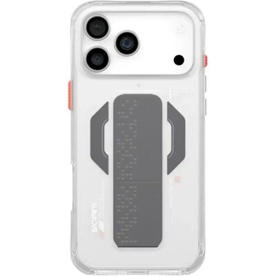 SKINARMA Haxa iPhone 17 Pro Max mágneses tok kitámasztóval MagSafe átlátszó SP113415 SKINARMA Haxa iPhone 17 Pro Max mágneses tok kitámasztóval MagSafe átlátszó SP113415