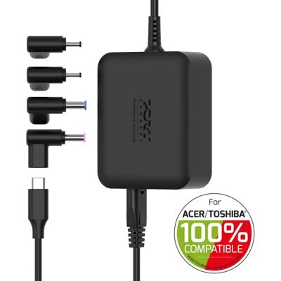PORT DESIGNS GaN2 AC hálózati adapter Acer/Toshiba 100W fekete 904100ACTOEU PORT DESIGNS GaN2 AC hálózati adapter Acer/Toshiba 100W fekete 904100ACTOEU