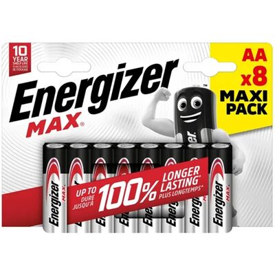 Energizer Max ceruza elem (AA) 8db E303324700 Energizer Max ceruza elem (AA) 8db E303324700