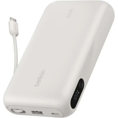 Belkin BoostCharge Power Bank 20000mAh Display 45W USB-C kábel homok BPB030HQSA Belkin BoostCharge Power Bank 20000mAh Display 45W USB-C kábel homok BPB030HQSA