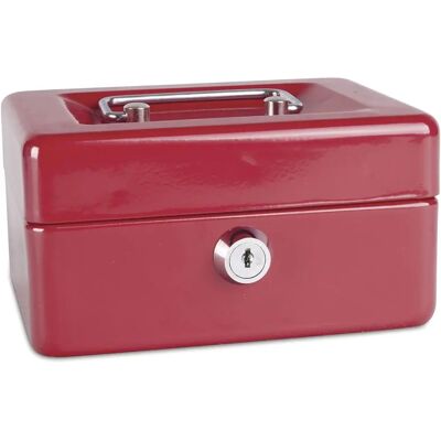 DONAU Pénzkazetta 6" piros 152X115X80mm DONAU Pénzkazetta 6" piros 152X115X80mm