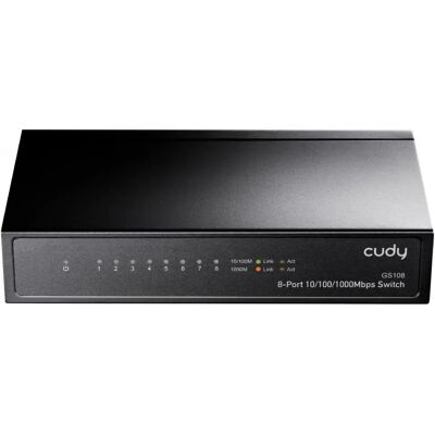 Cudy GS108 Gigabit Hálózati Kapcsoló - Fekete Cudy GS108 Gigabit Hálózati Kapcsoló - Fekete