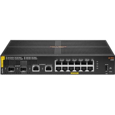HP JL679A Aruba 6100 12G Class4 PoE Switch HP JL679A Aruba 6100 12G Class4 PoE Switch