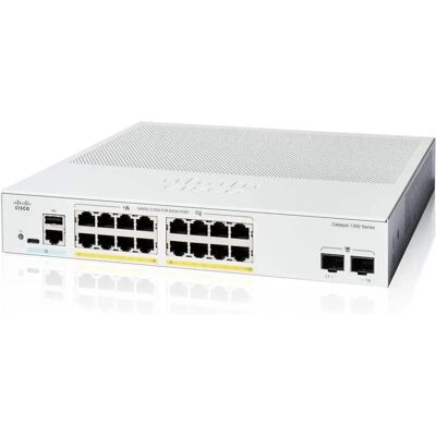 Cisco Systems C1300-16P-2G-RF Catalyst 1300 Gigabit Ethernet PoE+ Switch Cisco Systems C1300-16P-2G-RF Catalyst 1300 Gigabit Ethernet PoE+ Switch
