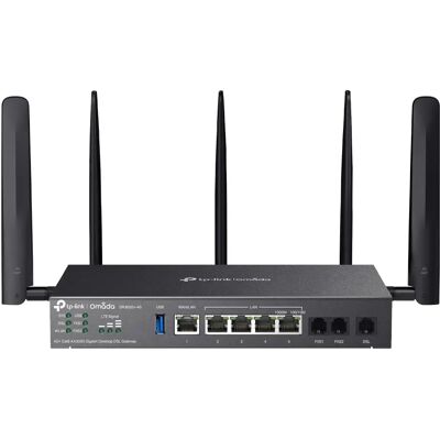 TP-Link DR3650v-4G Omada 4G+ Cat6 AX3000 Wi-Fi 6 Gigabit Desktop DSL Gateway TP-Link DR3650v-4G Omada 4G+ Cat6 AX3000 Wi-Fi 6 Gigabit Desktop DSL Gateway