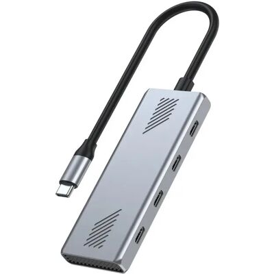 GEMBIRD 4-port USB 3.2 Type-C hub ezüst UHB-CM-U310-C4-01 GEMBIRD 4-port USB 3.2 Type-C hub ezüst UHB-CM-U310-C4-01