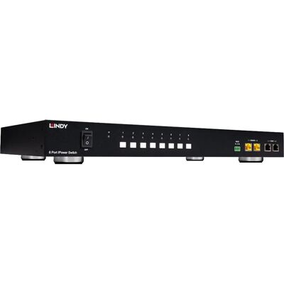 LINDY 8 Port IPower Switch okos PDU RJ-45 RS-232 2500W fekete 32623 LINDY 8 Port IPower Switch okos PDU RJ-45 RS-232 2500W fekete 32623