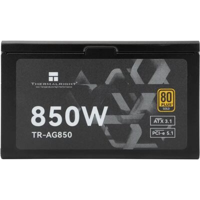 Thermalright TR-AG 850 Moduláris 850W 80 Plus Gold tápegység fekete Thermalright TR-AG 850 Moduláris 850W 80 Plus Gold tápegység fekete