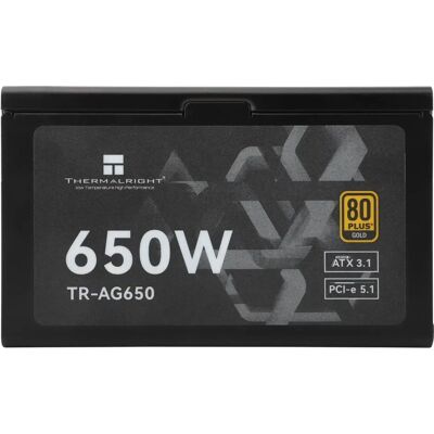 Thermalright Moduláris 650W 80 Plus Gold tápegység fekete Thermalright Moduláris 650W 80 Plus Gold tápegység fekete