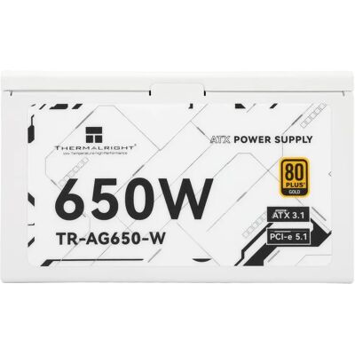 Thermalright Moduláris 650W 80 Plus Gold tápegység fehér Thermalright Moduláris 650W 80 Plus Gold tápegység fehér