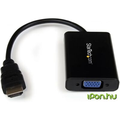 STARTECH HDMI VGA/D-Sub Átalakító Fekete 25cm HD2VGAA2 STARTECH HDMI VGA/D-Sub Átalakító Fekete 25cm HD2VGAA2