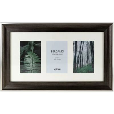 Kenro Bergamo Charcoal multi képkeret 3 db 10x15cm szénbarna Kenro Bergamo Charcoal multi képkeret 3 db 10x15cm szénbarna