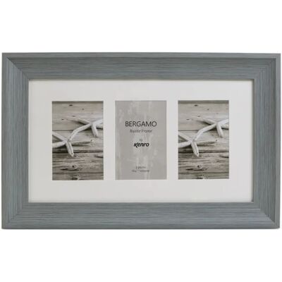 Kenro Bergamo Grey multi képkeret 3db 10x15 szürke Kenro Bergamo Grey multi képkeret 3db 10x15 szürke