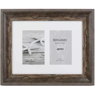 Kenro Bergamo Rustic Brown multi képkeret 2db 10x15 barna Kenro Bergamo Rustic Brown multi képkeret 2db 10x15 barna