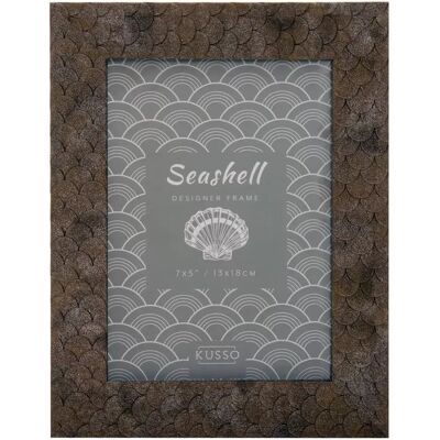 Kenro Sea Shell Design képkeret 10x15 halpikkely 3D minta bronz barna Kenro Sea Shell Design képkeret 10x15 halpikkely 3D minta bronz barna