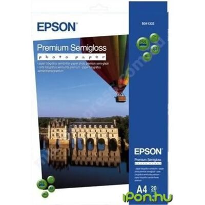 Epson S041332 Félfényes fotópapír A4 (20 lap) Epson S041332 Félfényes fotópapír A4 (20 lap)