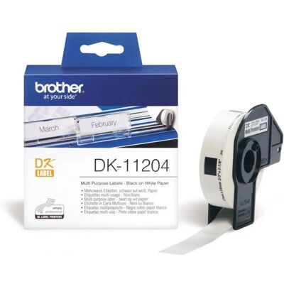Brother DK-11204 Öntapadós etikett cimke tekercsben 17mm x 54mm (400 db) Brother DK-11204 Öntapadós etikett cimke tekercsben 17mm x 54mm (400 db)