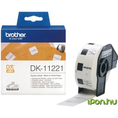 Brother DK-11221 Öntapadós etikett cimke tekercsben 23mm x 23mm (1000 db) Brother DK-11221 Öntapadós etikett cimke tekercsben 23mm x 23mm (1000 db)