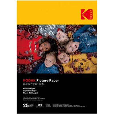 Kodak 25 Lap Fotopapír - Fényes - A4 - 180g/m² Kodak 25 Lap Fotopapír - Fényes - A4 - 180g/m²