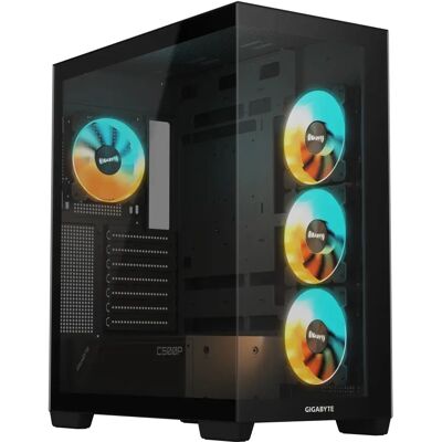 GIGABYTE C500 Panoráma glass fekete GIGABYTE C500 Panoráma glass fekete