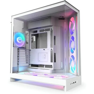 NZXT H9 Flow RGB+ fehér NZXT H9 Flow RGB+ fehér