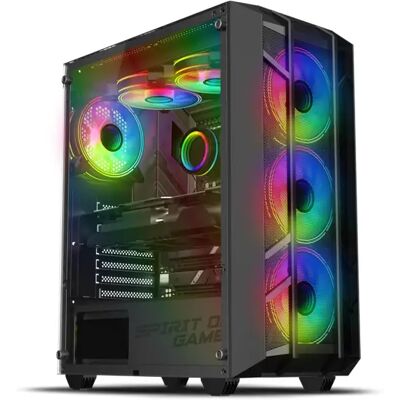 SPIRIT OF GAMER REBEL NX számítógépház ablakos fekete SPIRIT OF GAMER REBEL NX számítógépház ablakos fekete