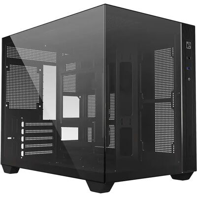 ID-COOLING Számítógépház ablakos venti nélkül mATX fekete VIEW 500 ID-COOLING Számítógépház ablakos venti nélkül mATX fekete VIEW 500