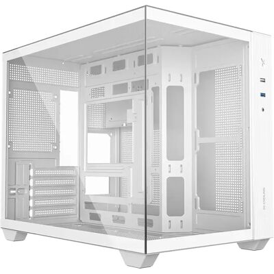 ID-COOLING Számítógépház ablakos BTF mATX 1xUSB3.0 1xUSB2.0 fehér VIEW 500 WH ID-COOLING Számítógépház ablakos BTF mATX 1xUSB3.0 1xUSB2.0 fehér VIEW 500 WH