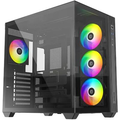 ID-COOLING Számítógépház ablakos 4x12cm A-RGB BTF ATX USB-C fekete VIEW 510 ARGB ID-COOLING Számítógépház ablakos 4x12cm A-RGB BTF ATX USB-C fekete VIEW 510 ARGB