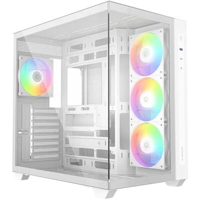 ID-COOLING Számítógépház ablakos 4x12cm A-RGB BTF ATX USB3.0 USB-C fehér VIEW 510 ARGB WH ID-COOLING Számítógépház ablakos 4x12cm A-RGB BTF ATX USB3.0 USB-C fehér VIEW 510 ARGB WH