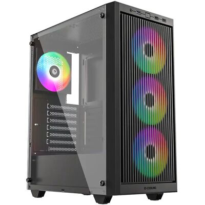 ID-COOLING Számítógépház ablakos 4x12cm A-RGB ATX USB3.0 fekete WARE 310 ARGB ID-COOLING Számítógépház ablakos 4x12cm A-RGB ATX USB3.0 fekete WARE 310 ARGB