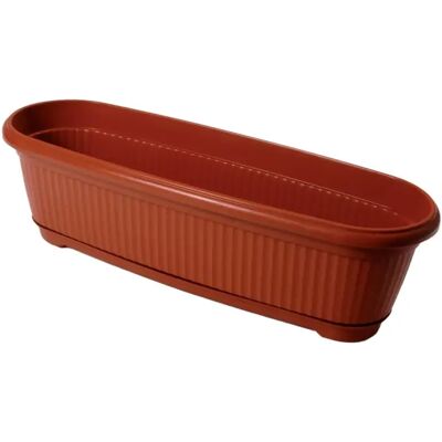 FLAIR Flora virágláda alátéttel 45 cm terrakotta FLAIR Flora virágláda alátéttel 45 cm terrakotta
