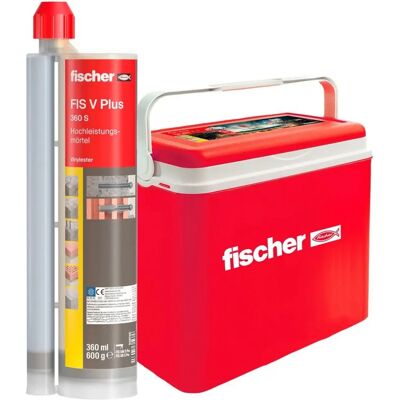 FISCHER FIS V Plus 360 S nagy teljesítményű habarcs + hűtődoboz szürke 8 db 360 ml-es patron hűtődobozban 572497 FISCHER FIS V Plus 360 S nagy teljesítményű habarcs + hűtődoboz szürke 8 db 360 ml-es patron hűtődobozban 572497