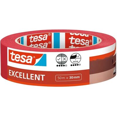 TESA Festő- és mázolószalag Excellent 30 mm x 50 m piros TESA Festő- és mázolószalag Excellent 30 mm x 50 m piros