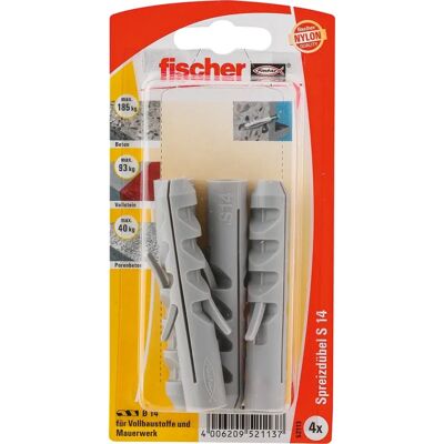 FISCHER S 14 K terjeszkedő dübel szürke 4 db 052113 FISCHER S 14 K terjeszkedő dübel szürke 4 db 052113