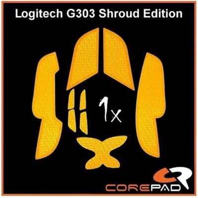 COREPAD Grips For Logitech G303 Shroud Edition narancs COREPAD Grips For Logitech G303 Shroud Edition narancs