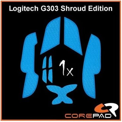 COREPAD Grips For Logitech G303 Shroud Edition kék COREPAD Grips For Logitech G303 Shroud Edition kék