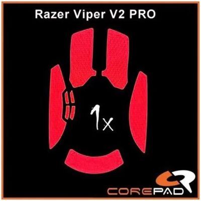 COREPAD Grips For Razer Viper v2 Pro Wireless piros COREPAD Grips For Razer Viper v2 Pro Wireless piros