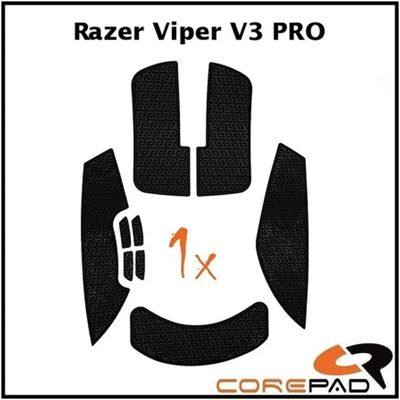 COREPAD Grips For Razer Viper V3 Pro fekete CG83900 COREPAD Grips For Razer Viper V3 Pro fekete CG83900