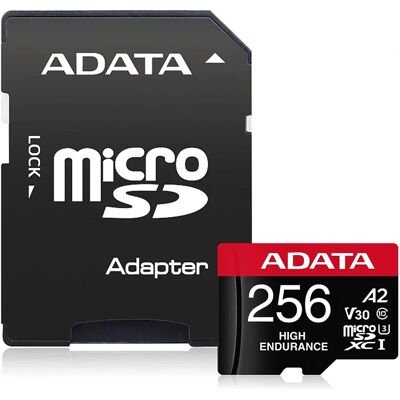 ADATA High Endurance 256GB MicroSDXC 80 MB/s AUSDX256GUI3V30SHA2-RA1 ADATA High Endurance 256GB MicroSDXC 80 MB/s AUSDX256GUI3V30SHA2-RA1