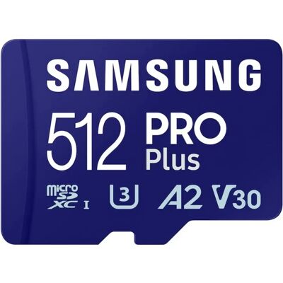 Samsung PRO Plus 512GB MicroSDXC 130 MB/s MB-MD512SB/WW Samsung PRO Plus 512GB MicroSDXC 130 MB/s MB-MD512SB/WW