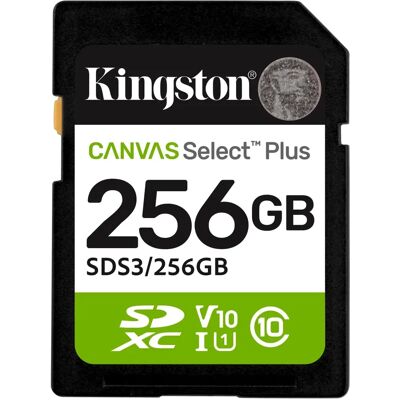 Kingston Canvas Select Plus 256GB SDXC 30 MB/s SDS3/256GB Kingston Canvas Select Plus 256GB SDXC 30 MB/s SDS3/256GB