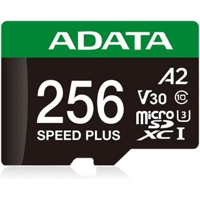 ADATA SPEED PLUS 256GB MicroSDXC 160 MB/s UD256GUI3V30A2SP-RA1 ADATA SPEED PLUS 256GB MicroSDXC 160 MB/s UD256GUI3V30A2SP-RA1