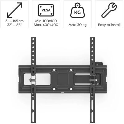 Hama 220832 TV fali tartó 32-65" fekete Hama 220832 TV fali tartó 32-65" fekete