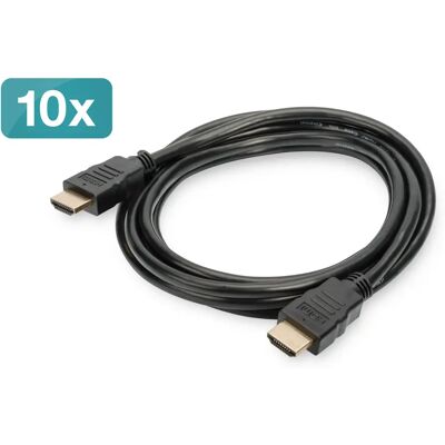 Digitus HDMI Összekötő Fekete 2m AK-990920-020-S Digitus HDMI Összekötő Fekete 2m AK-990920-020-S
