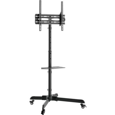 SBOX FS-224-2 Görgős álló TV állvány 32"-55" fekete SBOX FS-224-2 Görgős álló TV állvány 32"-55" fekete