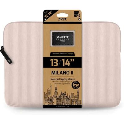 PORT DESIGNS MILANO II ECO Sleeve 13/14" blush pink 140724 PORT DESIGNS MILANO II ECO Sleeve 13/14" blush pink 140724