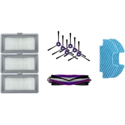 Midea Porszívó Alkatrész Készlet - 6 oldalsó kefék, fő kefé, HEPA szűrők, mop pennák Midea Porszívó Alkatrész Készlet - 6 oldalsó kefék, fő kefé, HEPA szűrők, mop pennák