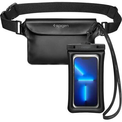 SPIGEN Univerzális vízálló tok & övtáska fekete A621 SPIGEN Univerzális vízálló tok & övtáska fekete A621